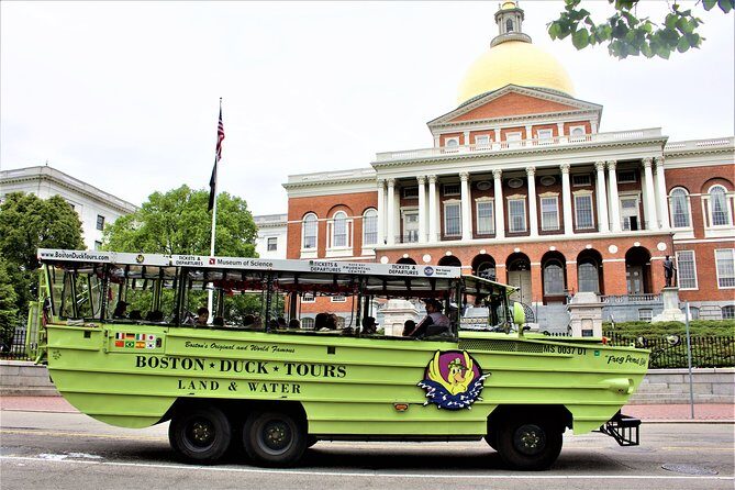 Boston Duck Boat Sightseeing City Tour with Cruise Along Charles River - Back Bay, shopping streets, and church icons you’ll recognize later