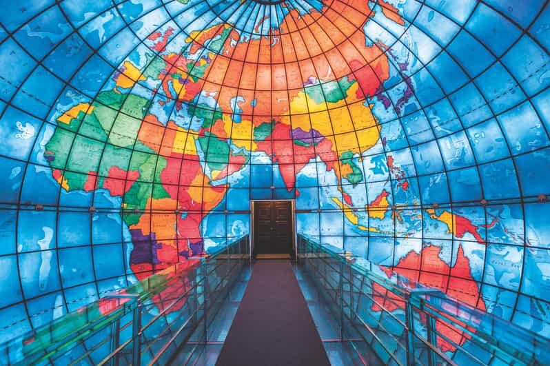 Boston: Mapparium® globe + How Do You See the World?™ - Interactive multimedia you can actually use: how to enjoy Points of Progress