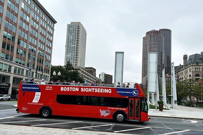Boston Sightseeing Single Ride Pass With Double Decker Tour Bus - Stop 1: New England Aquarium area and the waterfront gateway