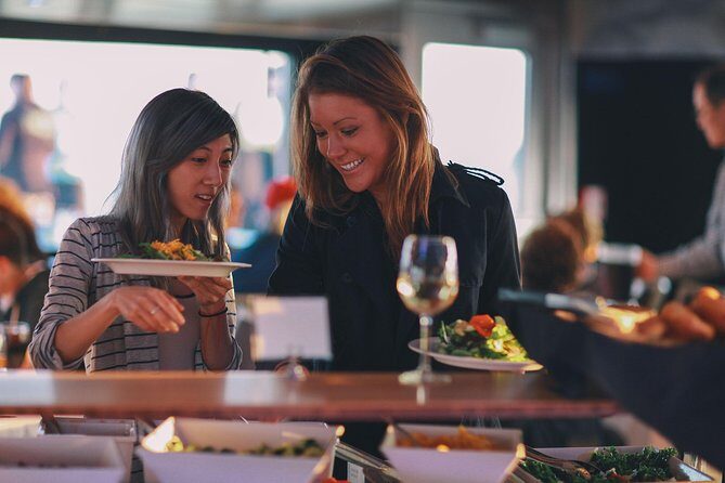Boston Signature Lunch Cruise - The boat setup: assigned tables, indoor comfort, and outdoor deck time