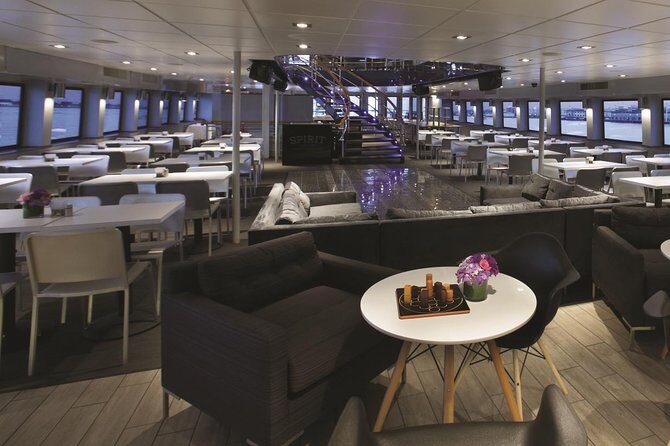 Boston Signature Lunch Cruise - DJ music and dancing: fun, but expect volume