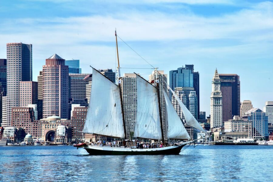 Boston: Sunset Tall Ship Harbor Cruise - No formal narration, but the crew gives you the good details