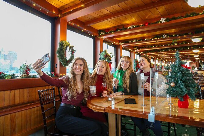 Holiday Sunset Cruise in Boston Harbor - The route: Fort Independence, USS Constitution, then North End