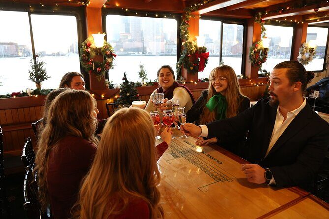 Holiday Sunset Cruise in Boston Harbor - Fort Independence and the Seaport District: harbor views that make Boston click
