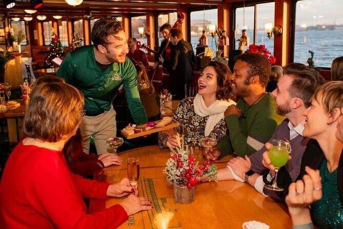 Holiday Sunset Cruise in Boston Harbor - Heated comfort + seasonal music + a bar you can actually use