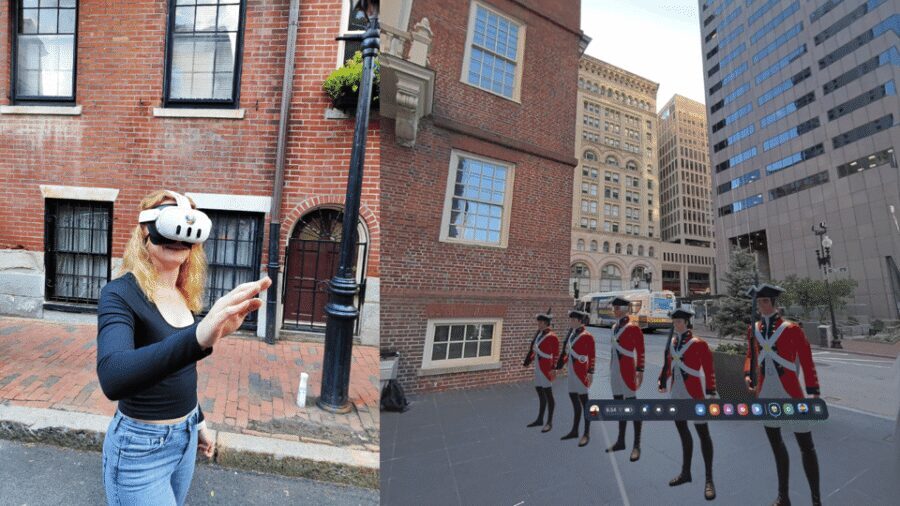 Relive 1776: Interactive AR Experience on The Freedom Trail - Old State House: learning through story, not just signage